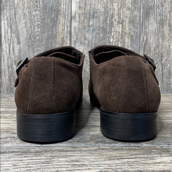 Kenneth Cole NY Mens Leather Buckle Suede Casual Oxford Shoes 9M - Picture 5 of 15